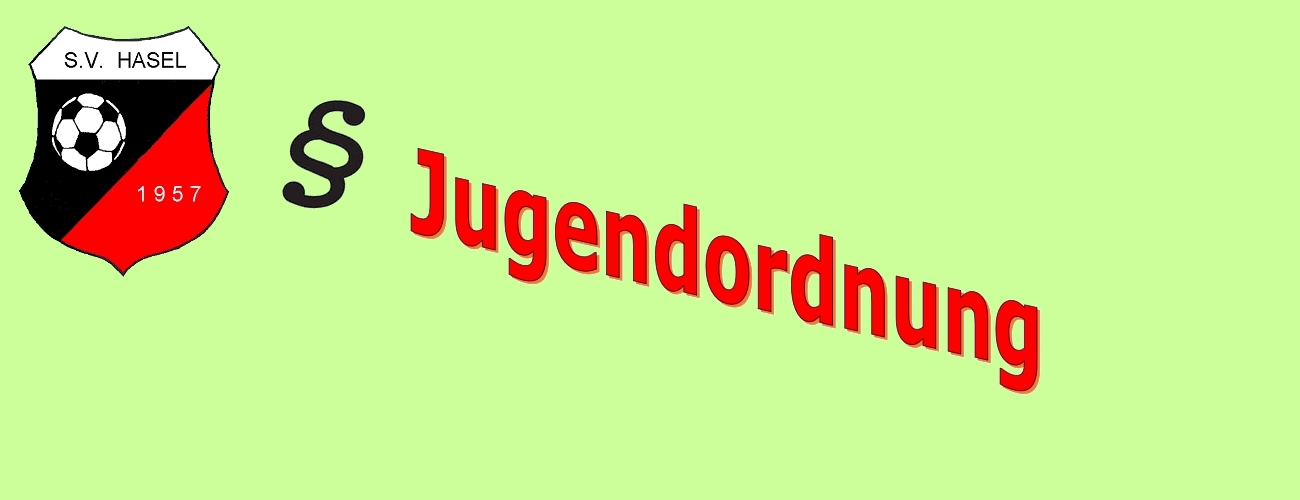 Jugendordnung des SV HASEL  e.V.